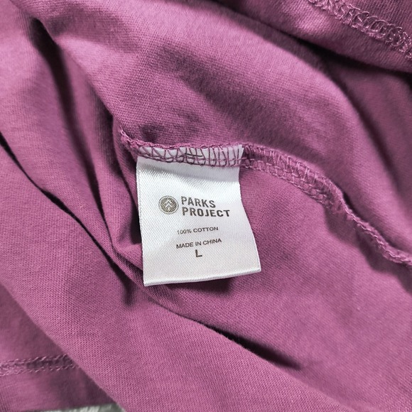 Parks Project Shirt Men Large Pink Long Sleeve National Parks Of The USA Outdoor - Picture 7 of 11